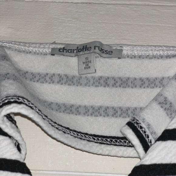 Small Black and White Stripe Dress - Picture 3 of 5